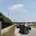 «Τούμπαρε» αυτοκίνητο – Μια γυναίκα τραυματίας μεταφέρθηκε στο νοσοκομείο (ΕΙΚΟΝΕΣ)