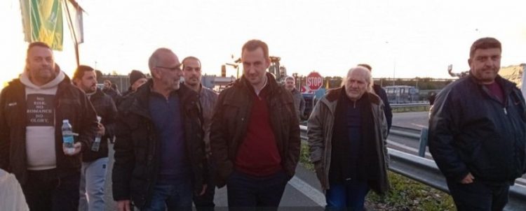 Δικογραφία για συμμετοχή του προέδρου της Νέας Αριστεράς Αλ. Χαρίτση σε κινητοποίηση αγροτών στον Ε65