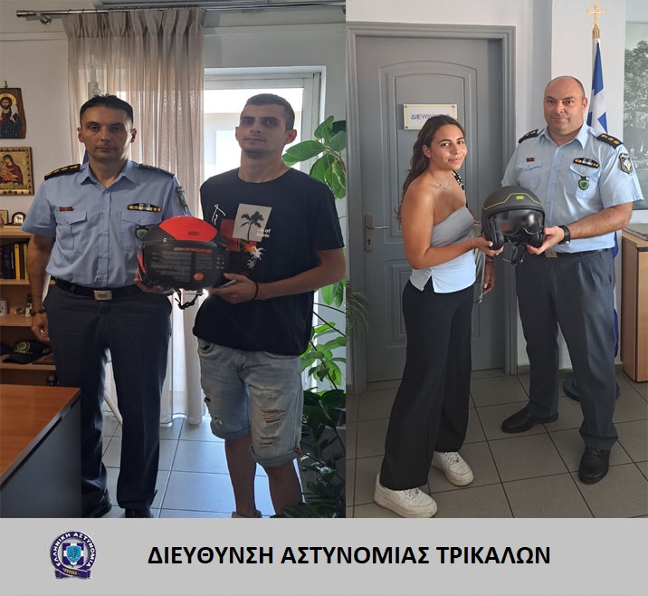 Συνεχίζεται η καμπάνια ευαισθητοποίησης της Διεύθυνσης Αστυνομίας Τρικάλων για την χρήση κράνους