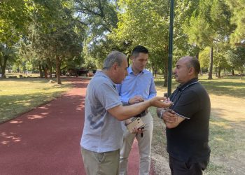 Αυτοψία Σακκά στο νέο ταρτάν στο πάρκο του Αη Γιώργη