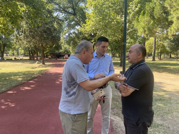 Αυτοψία Σακκά στο νέο ταρτάν στο πάρκο του Αη Γιώργη