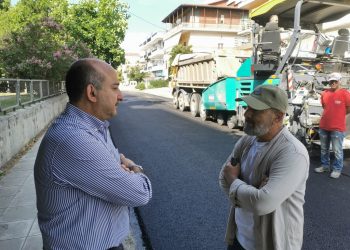 Ολοκληρώθηκε ασφαλτόστρωση και στην οδό Αρριανού