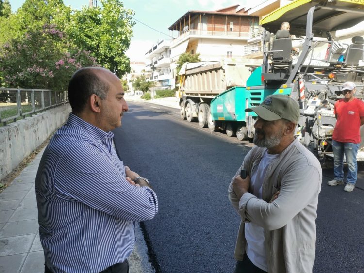 Ολοκληρώθηκε ασφαλτόστρωση και στην οδό Αρριανού