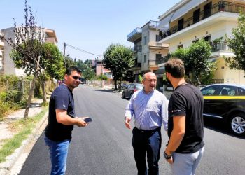 Άσφαλτος στην οδό Νταή από τον Δήμο Τρικκαίων