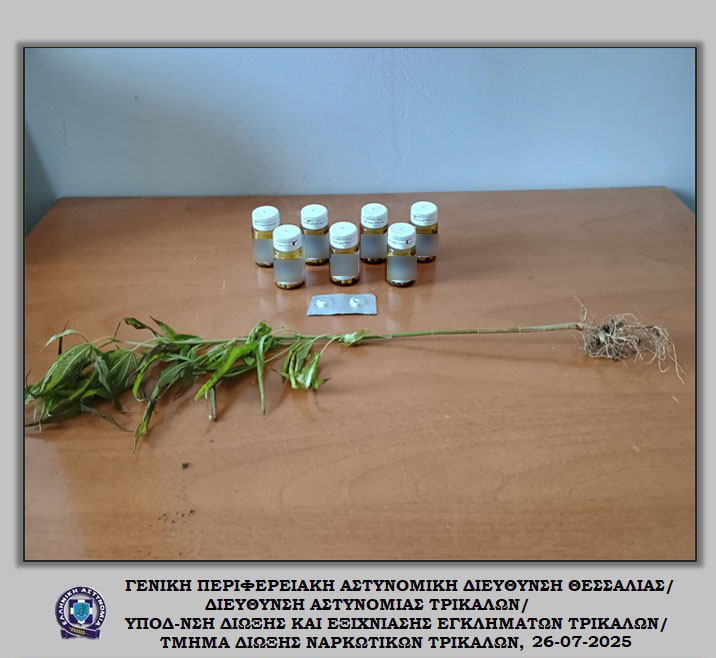 Έφοδος της αστυνομίας σε οικία με σύλληψη για χάπια και κάνναβη