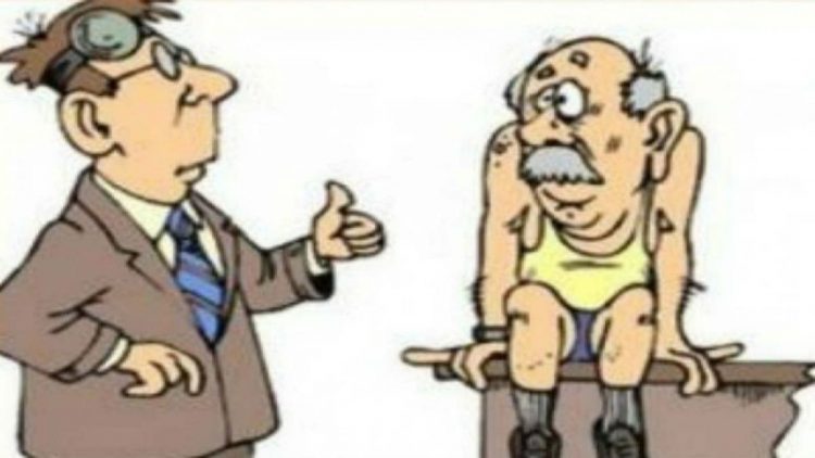 Ο παππούλης στο γιατρό