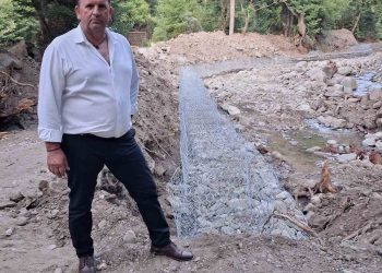 Σε εξέλιξη οι εργασίες αντιπλημμυρικής προστασίας με την κατασκευή συρματοκιβωτίων στην Κρανιά