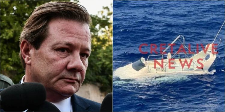 Απόστολος Λύτρας: Προσάραξε σε ξέρα και βυθίστηκε το σκάφος του στη Σαντορίνη