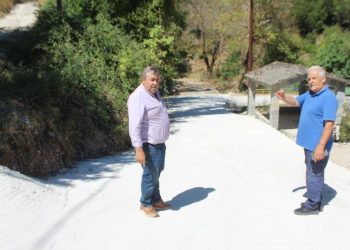Αυτοψία σε έργα εσωτερικής οδοποιίας στους Καλόγηρους από το δήμαρχο Πύλης