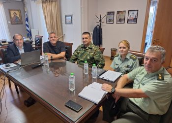 Επίσκεψη του Ταξιάρχου της ΣΜΥ Τρικάλων στη Διεύθυνση Δευτεροβάθμιας Εκπαίδευσης Τρικάλων