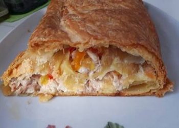 Στρουντελ με κοτοπουλο