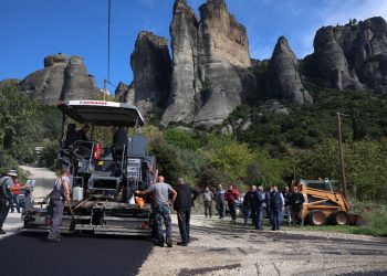 Η νέα Καλαμπάκα παίρνει μορφή: Ξεκίνησε η ασφαλτόστρωση στο νέο Σχέδιο Πόλεως