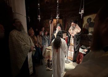 Στιγμές κατανύξεως στην Ι.Μ. Κορμπόβου: Η μοναχική κουρά της αδελφής Χρυσοστόμης