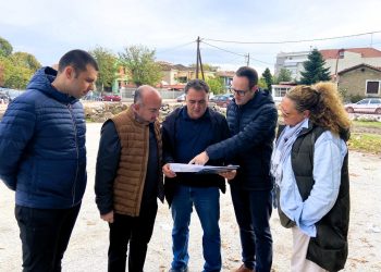Ξεκίνησαν τα έργα για το νέο πάρκο των Τρικάλων, δωρεά της «Ελληνικά Γαλακτοκομεία ΑΕ» – Επίσκεψη Ν. Σακκά & Στέλιου Δ. Σαράντη