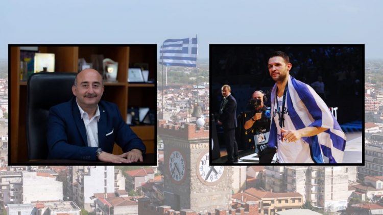 Ο Δήμαρχος Τρικκαίων συγχαίρει τον τρικαλινό αρχηγό της Εθνικής Ομάδας Μπάσκετ, Κώστα Παπανικολάου – Τι απαντά ο ίδιος
