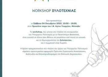 Workshop Ξυλοτεχνίας στο Μέτσοβο