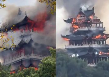 Κίνα: Μεγάλη φωτιά σε ιστορικό ναό 1.500 ετών – Το μοιραίο λάθος ενός τουρίστα