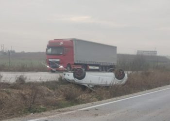 Ι.Χ.Ε. εκτράπηκε της πορείας του κοντά στον Κλοκοτό Τρικάλων