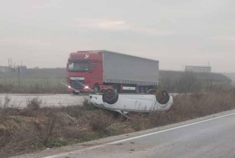 Ι.Χ.Ε. εκτράπηκε της πορείας του κοντά στον Κλοκοτό Τρικάλων