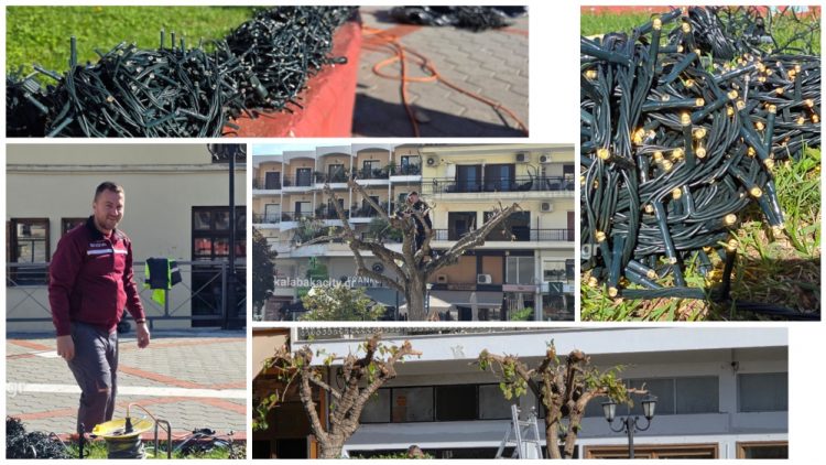 Καλαμπάκα: Φορά τα Χριστουγεννιάτικα η πόλη (ΕΙΚΟΝΕΣ)