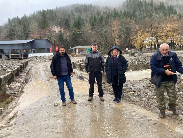 Αυτοψία της Χρύσας Ντιντή στις πληγείσες περιοχές του Ασπροποτάμου