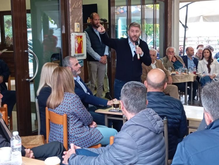 Νίκος Ανδρουλάκης από Τρίκαλα: Στις επόμενες εκλογές ψήφο στο ΠΑΣΟΚ για να ξεβολέψουμε την αλαζονεία της ΝΔ
