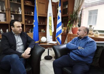 Με ευχές για το νέο έτος η συνάντηση Σακκά – Παπαστεργίου στο Δημαρχείο Τρικκαίων 