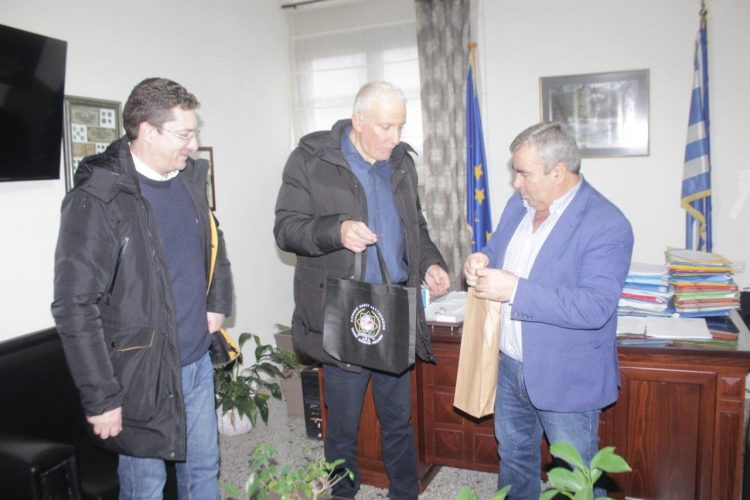 Επίσκεψη του Τοπικού Παραρτήματος Τρικάλων IPA «Διεθνής Ένωσης Αστυνομικών» στον Δήμαρχο Πύλης