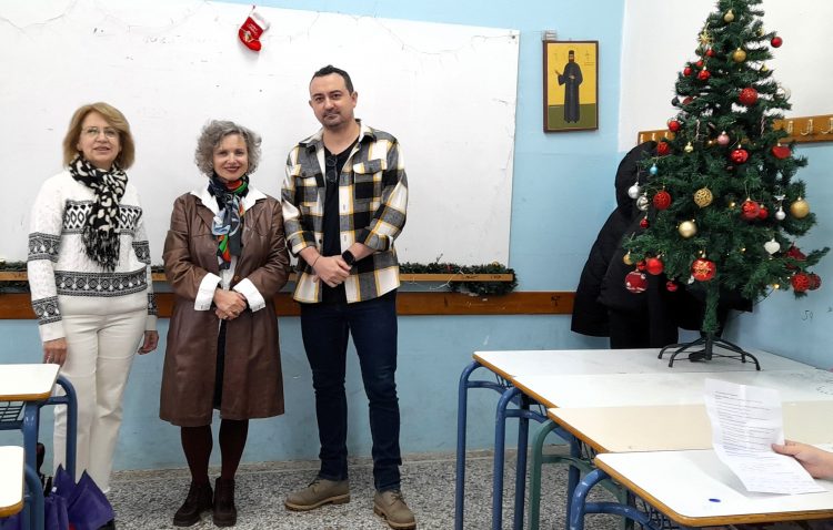Δημιουργική συνάντηση με τον συγγραφέα Θοδωρή Τζίμα στο 9ο Γυμνάσιο Τρικάλων