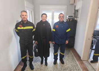 Μαρίνα Κοντοτόλη: Επίσκεψη της Βουλευτή Τρικάλων Μαρίνας Κοντοτόλη στην Πυροσβεστική Υπηρεσία Τρικαλων