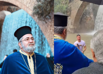 Πύλη: Η εντυπωσιακή ρίψη του Τιμίου Σταυρού στους διπλούς Καταρράκτες της Παλαιοκαρυάς (ΕΙΚΟΝΕΣ – ΒΙΝΤΕΟ)
