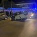 Θεαματικό τροχαίο στη Λάρισα – Αναποδογύρισε ΙΧΕ έπειτα από σύγκρουση με άλλο και σερνόταν με τον ουρανό (ΦΩΤΟ)
