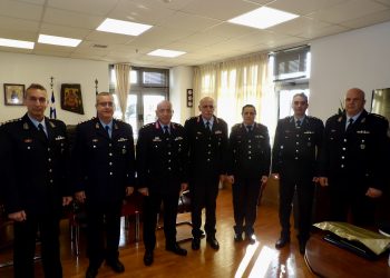 O Α’ Υπαρχηγός της ΕΛ.ΑΣ. στην Γενική Περιφερειακή Αστυνομική Διεύθυνση Θεσσαλίας – Παρών ο νέος Αστυνομικός Διευθυντής Τρικάλων Αθανάσιος Καππάς (ΕΙΚΟΝΕΣ)