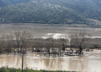 Δείτε βίντεο και φωτογραφίες: Υπερχείλισε ο Πηνειός από την Πηνειάδα έως το Κουτσόχερο – Πλημμύρισαν αγροτικές εκτάσεις
