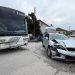Σφοδρή σύγκρουση ταξί με λεωφορείο του Υπεραστικού ΚΤΕΛ Ν. Τρικάλων στην Θεόπετρα Καλαμπάκας (ΕΙΚΟΝΕΣ)