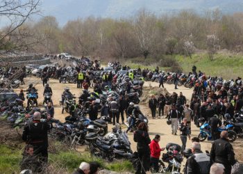 Μοτοπορεία και αγώνας δρόμου για τα τρία χρόνια από τα Τέμπη (φωτ.)