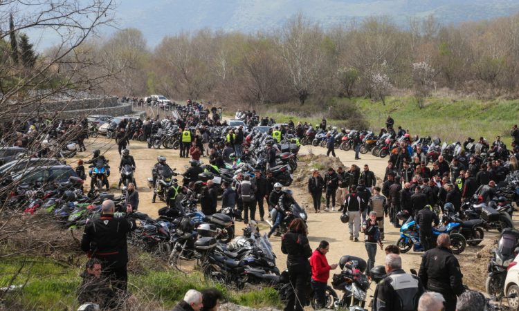 Μοτοπορεία και αγώνας δρόμου για τα τρία χρόνια από τα Τέμπη (φωτ.)