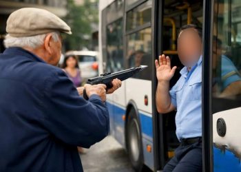 Τι λέει ο οδηγός λεωφορείου για το απίστευτο περιστατικό: Τι έγινε όταν απειλήθηκε με οπλισμένο ψαροντούφεκο από ηλικιωμένο