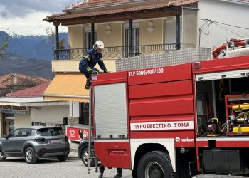 Κινητοποίηση της Π.Υ. Καλαμπάκας για φωτιά σε καμινάδα ταβέρνας στο Καστράκι (ΦΩΤΟ)