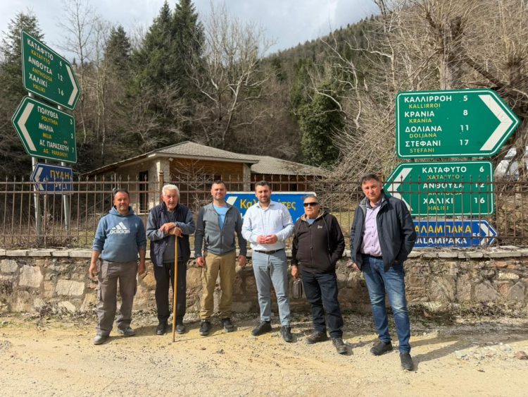 Περιοδεία του Δημάρχου Μετεώρων Λευτέρη Αβραμόπουλου σε χωριά του Ασπροποτάμου
