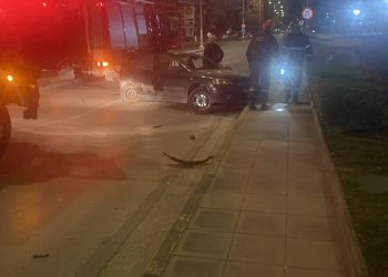 Τροχαίο ατύχημα τα ξημερώματα της Κυριακής στην αρχή της Ηρώων Πολυτεχνείου