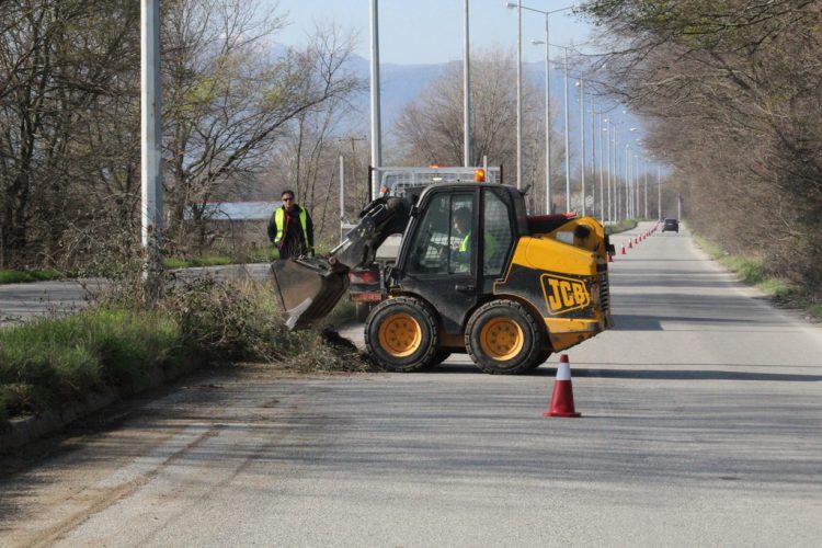Καθαρισμός νησίδας από τον Δήμο Τρικκαίων, με μέριμνα για ασφάλεια των οδηγών