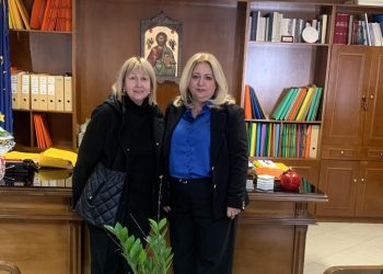 Συνάντηση Χρύσας Ντιντή με την πρόεδρο του Ιατρικού Συλλόγου Τρικάλων Μαρία Αθανασίου-Γιαγιάκου