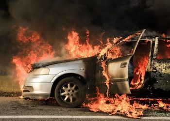 Φωτιά σε εν κινήσει όχημα έξω από το Μουζάκι (ΦΩΤΟ – ΒΙΝΤΕΟ)