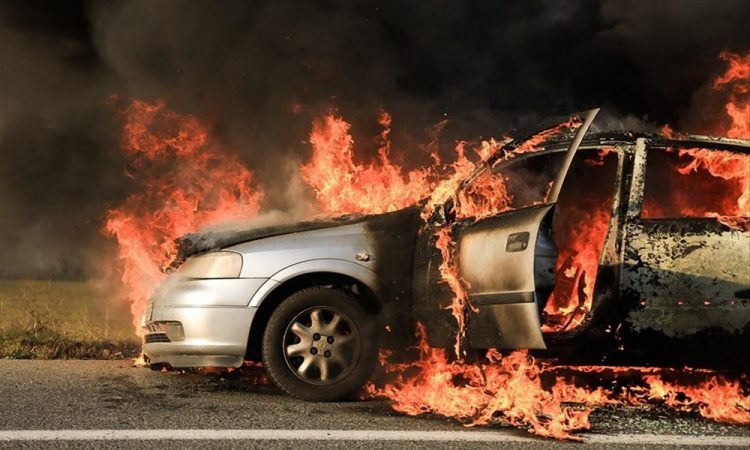 Φωτιά σε εν κινήσει όχημα έξω από το Μουζάκι (ΦΩΤΟ – ΒΙΝΤΕΟ)