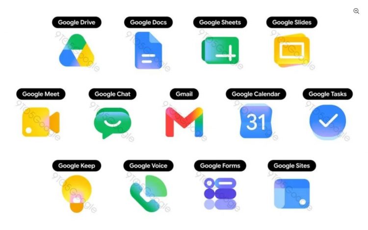 Η Google ανανεώνει τα εικονίδια των Gmail, Docs και Drive για να ξεχωρίζουν πιο εύκολα
