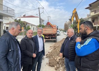 ΔΕΥΑΤ: Στην περιοχή οδού Πατουλιάς το νέο αντιπλημμυρικό έργο – Επίσκεψη Σακκά και Μπλουγούρα