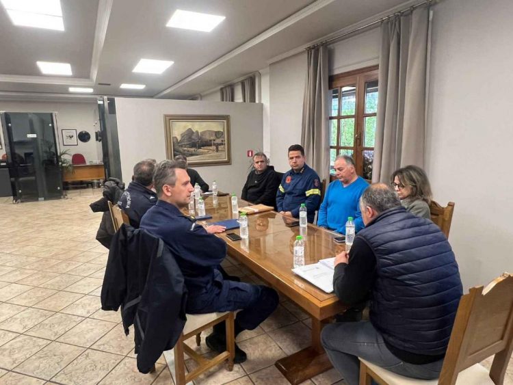 Συνεδρίασε το Τοπικό Επιχειρησιακό Συντονιστικό Όργανο Πολιτικής Προστασίας – Σε Κόκκινο Συναγερμό ο Δήμος Μετεώρων λόγω της κακοκαιρίας Erminio