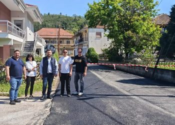 Ασφαλτόστρωση και τσιμεντοστρώσεις σε Βασιλική και Περιστέρα από τον Δήμο Μετεώρων