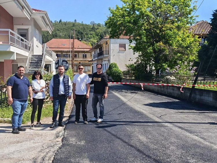 Ασφαλτόστρωση και τσιμεντοστρώσεις σε Βασιλική και Περιστέρα από τον Δήμο Μετεώρων